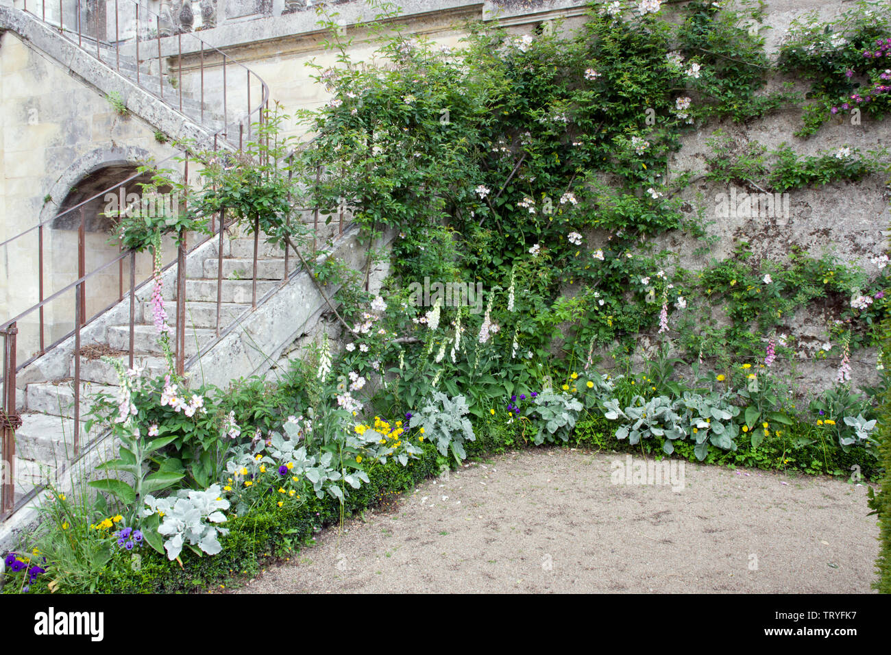 Un coin de l'art musée jardins à Tours Banque D'Images