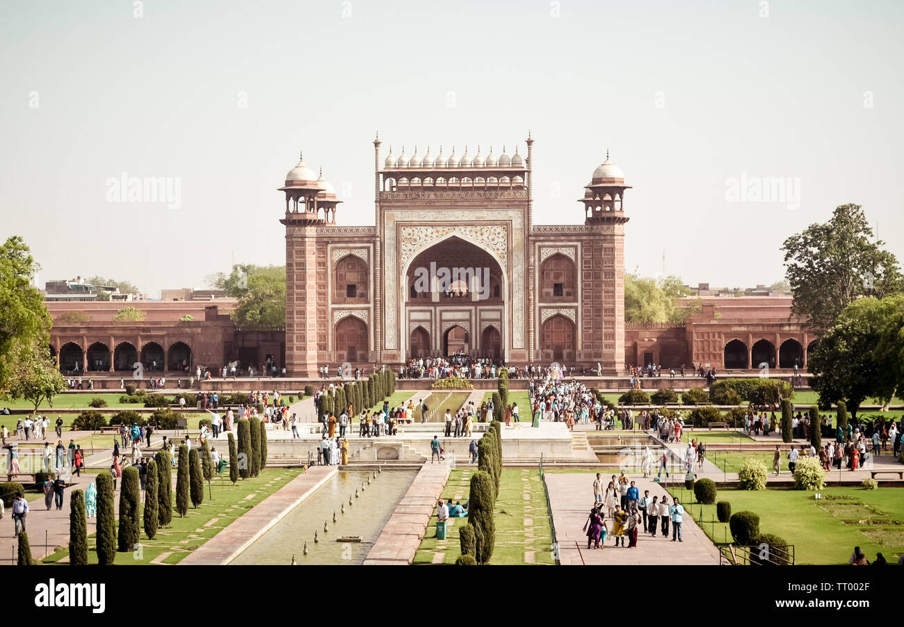 Vue Stéréoscopique Ancienne Jama Masjid Delhi 1903 - Keystone View - Inde Prière