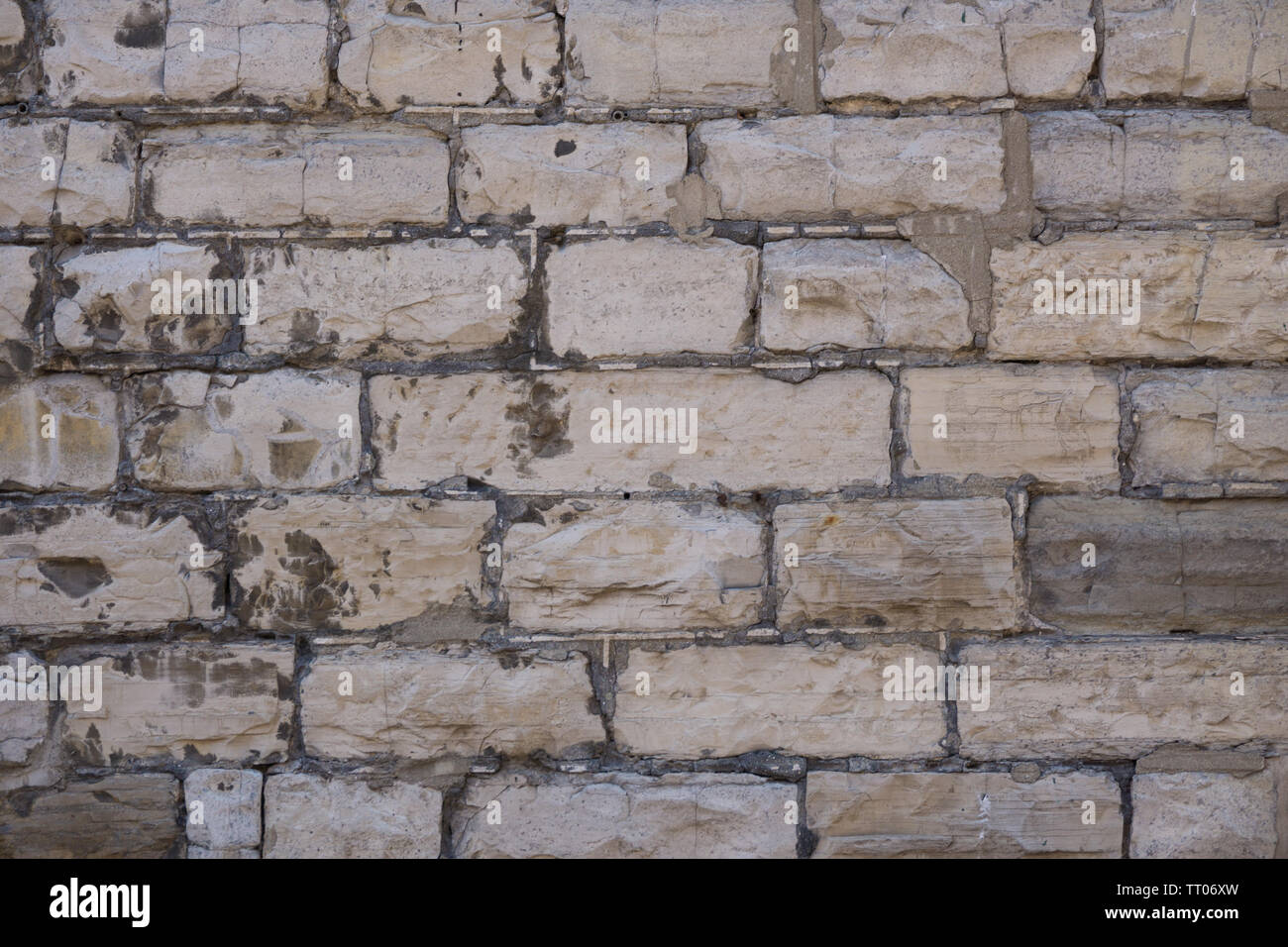 Canada Toronto - Le mur de pierre en juin 2019, Distillery District Banque D'Images