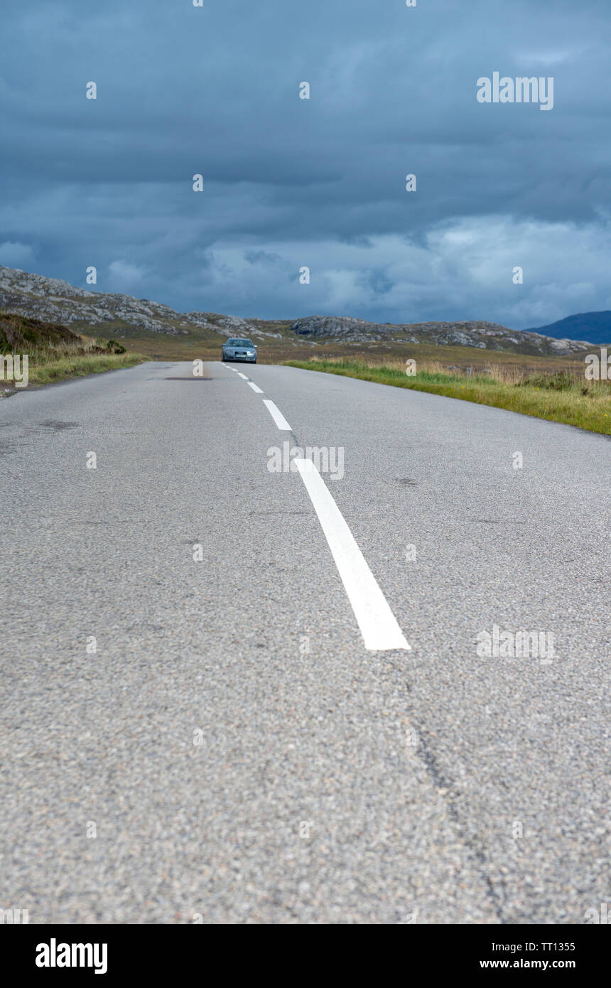 L'article de la côte du nord 500 route touristique près de Gairloch dans Wester Ross, Ecosse Banque D'Images