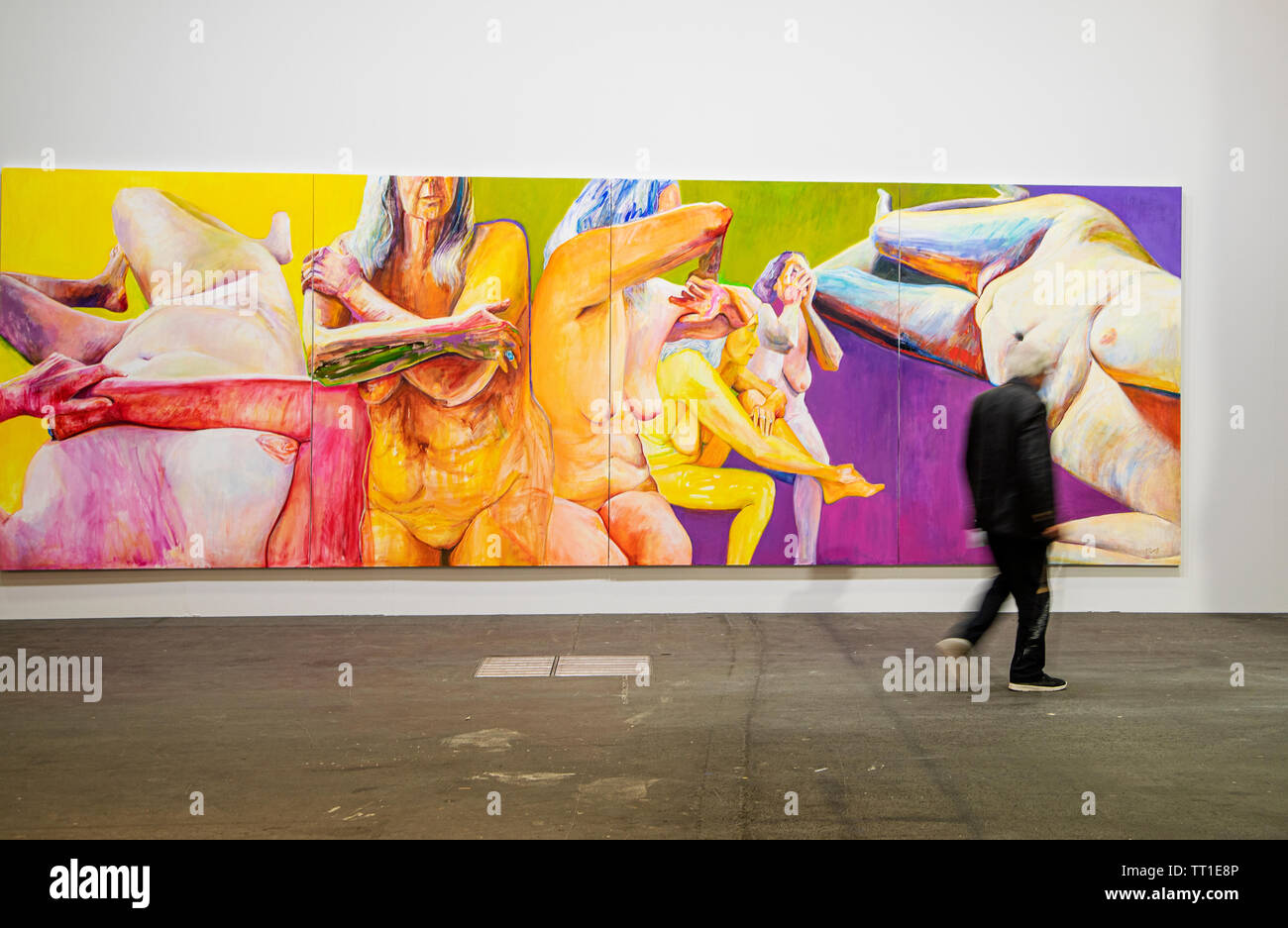 49e congrès annuel de la foire d'art Art Basel à Bâle. Banque D'Images 49e congrès annuel de la foire d'art Art Basel à Bâle. Banque D'Images