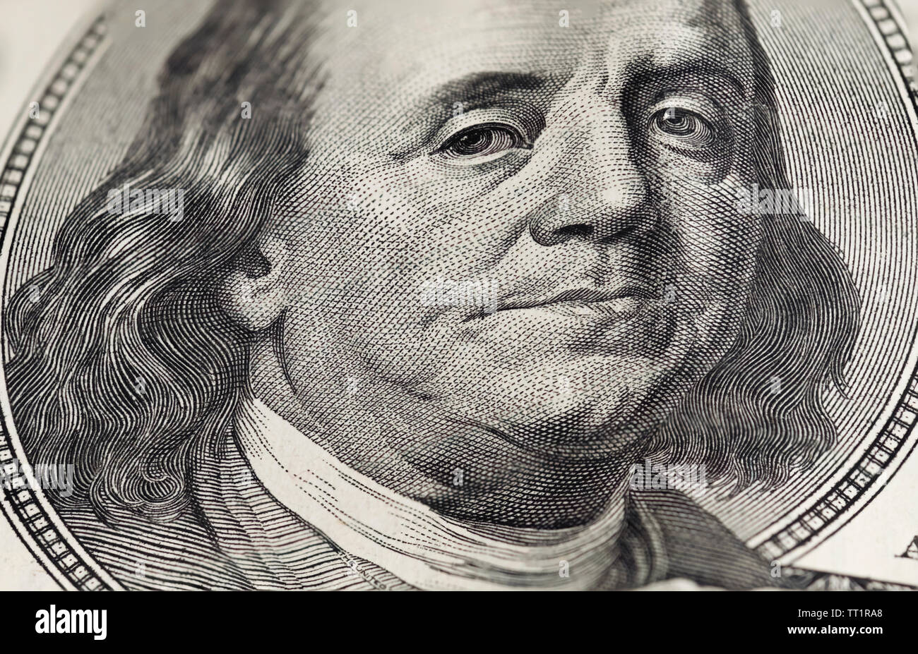 Dollar des États-Unis, près de macro Billets USD Banque D'Images