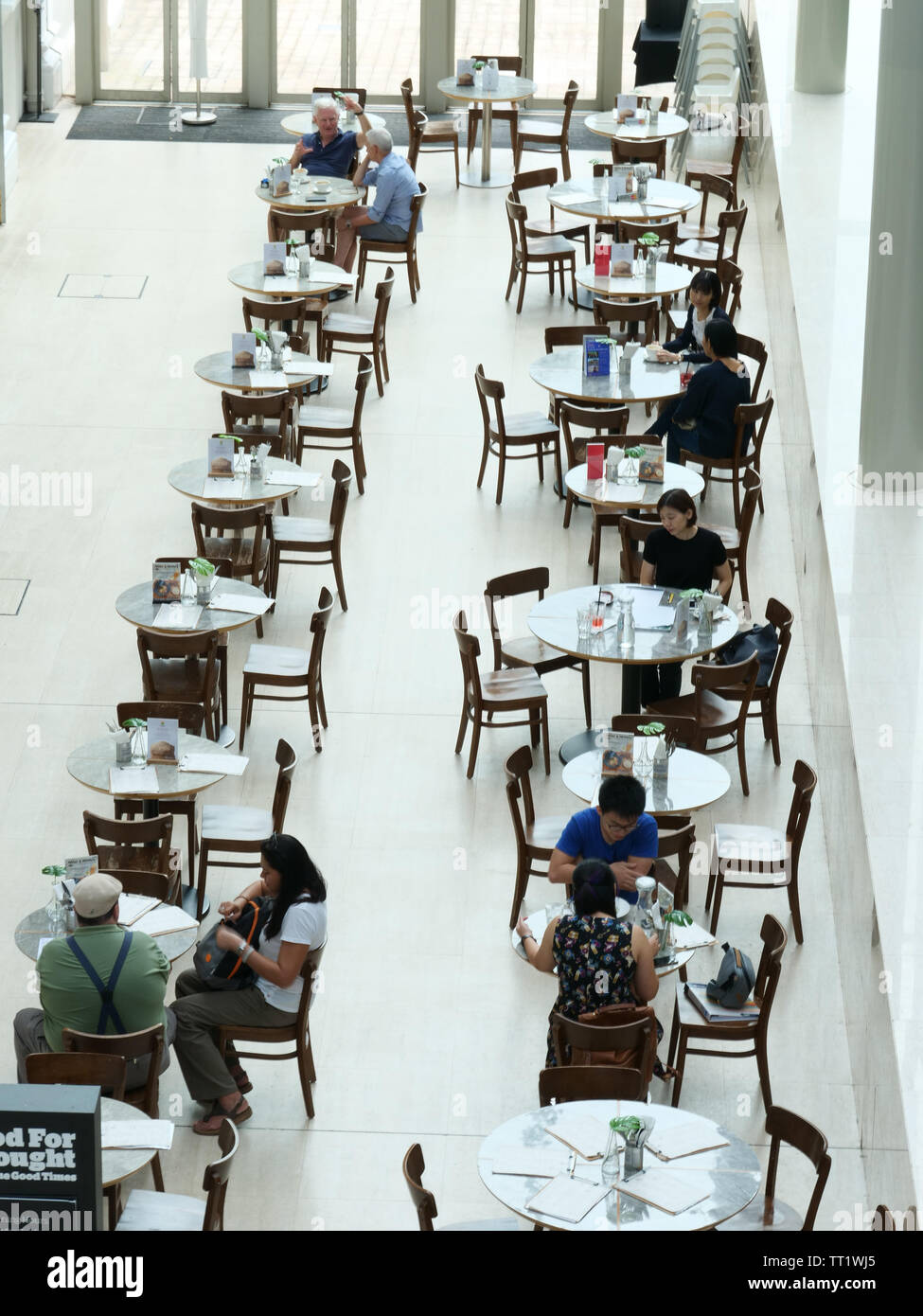 Café du Musée National de Singapour. Banque D'Images