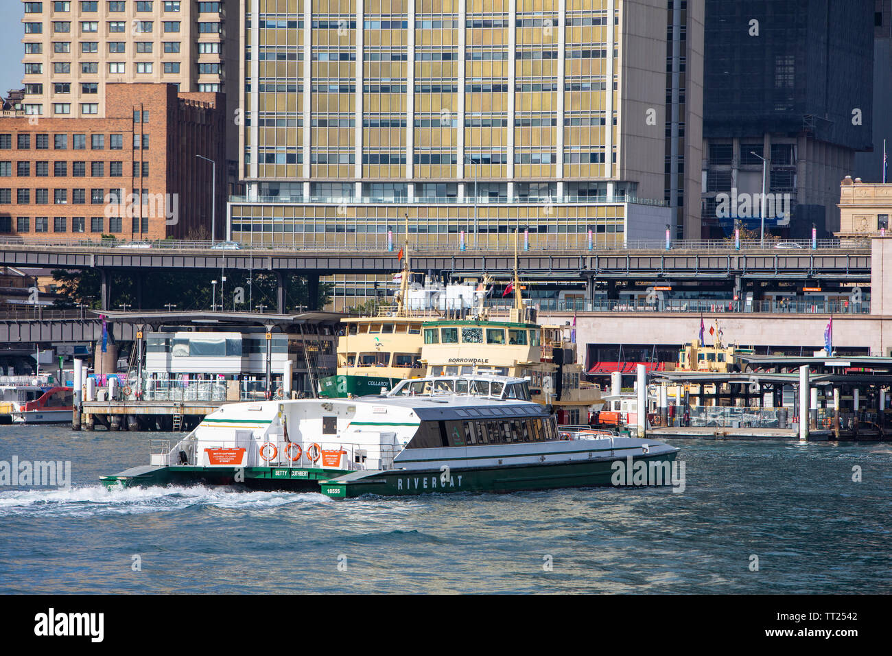 Sydney chedde ne dispose pas de méthodes de ferry ferry de Circular Quay,terminus Centre-ville de Sydney, Australie Banque D'Images