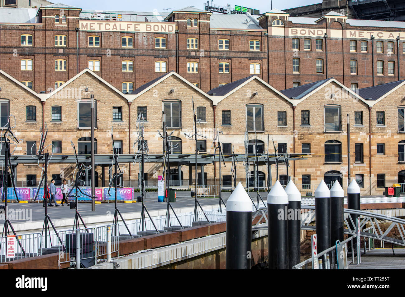 L'entreposage d'obligations Metcalfe dans le quartier historique des Rocks à Sydney centre ville, New South Wales, Australie Banque D'Images