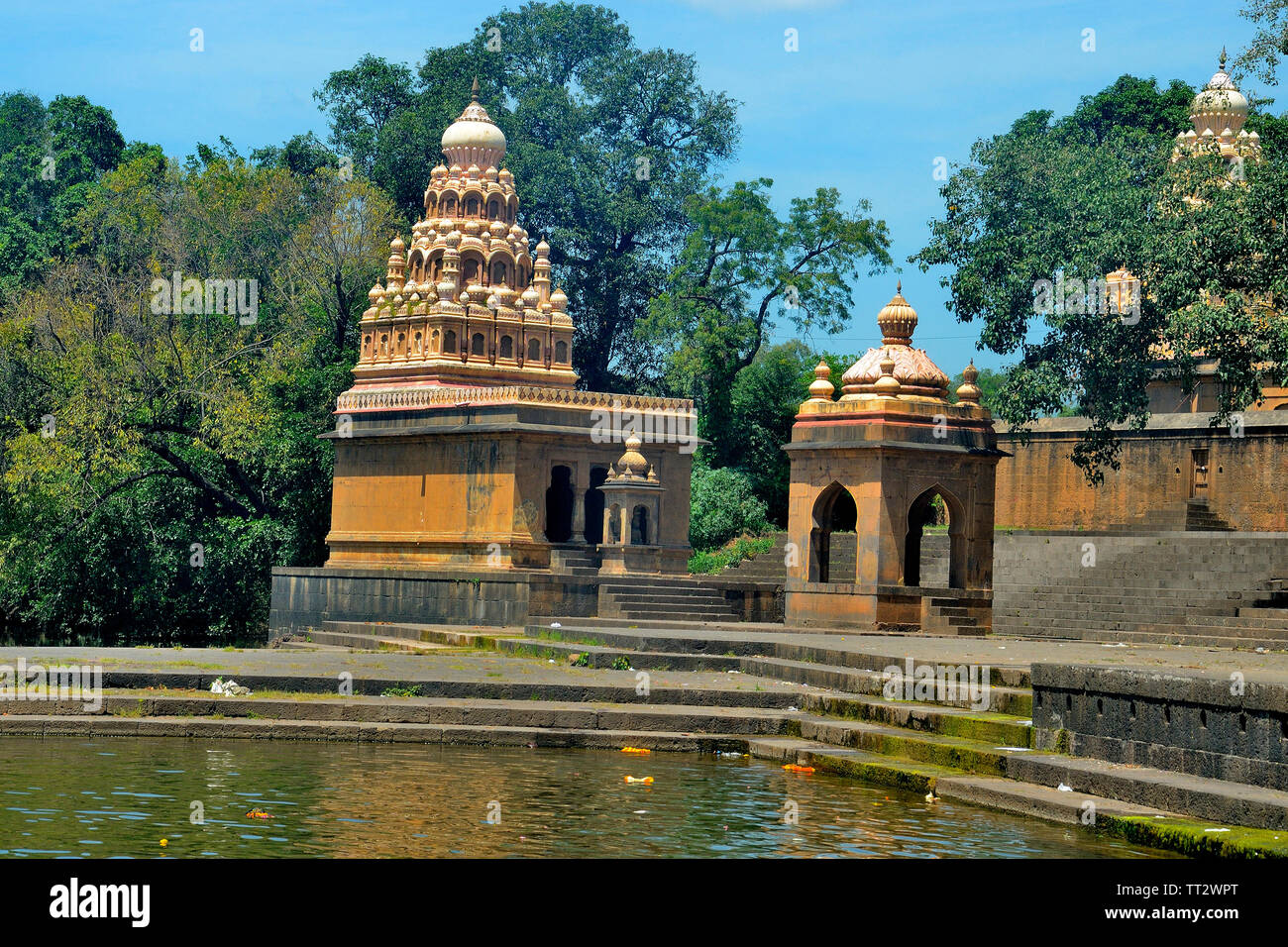 Temple de Shiva, près de l'Menavali Ghat, Maharashtra, Inde Banque D'Images