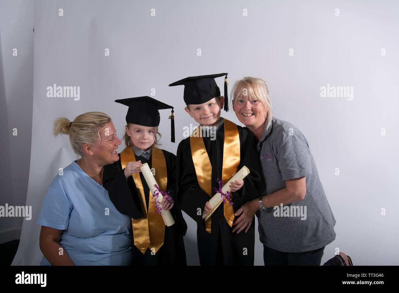 Coquelles, Coquelles College Graduation, pour la fin de l'année universitaire 2017 - 2018 Banque D'Images