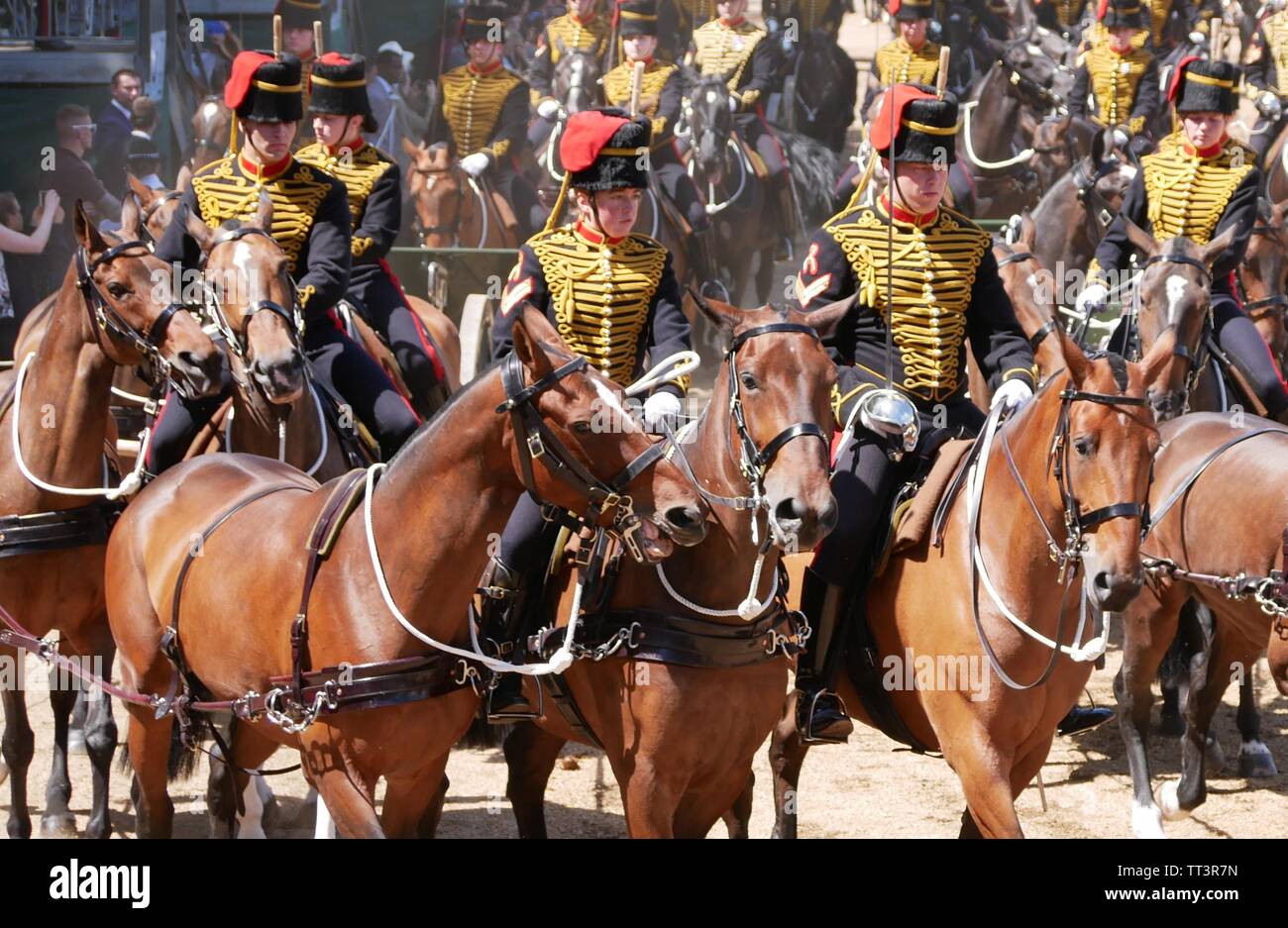 Parade la couleur 2019, Horse Guards Parade, Londres, Angleterre Banque D'Images