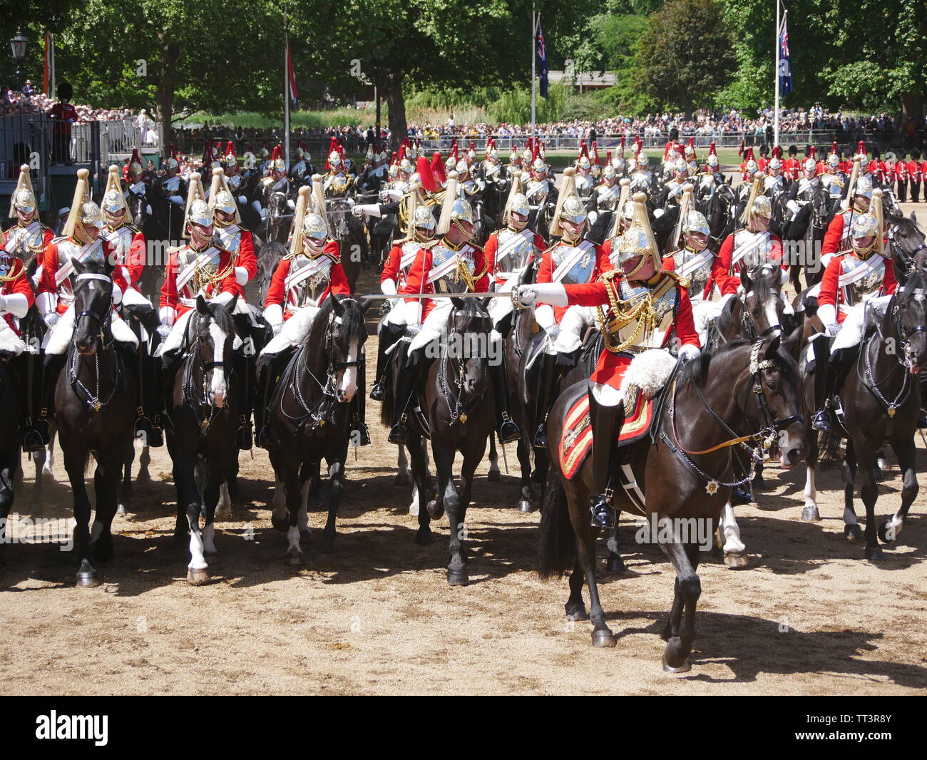 Parade la couleur 2019, Horse Guards Parade, Londres, Angleterre Banque D'Images