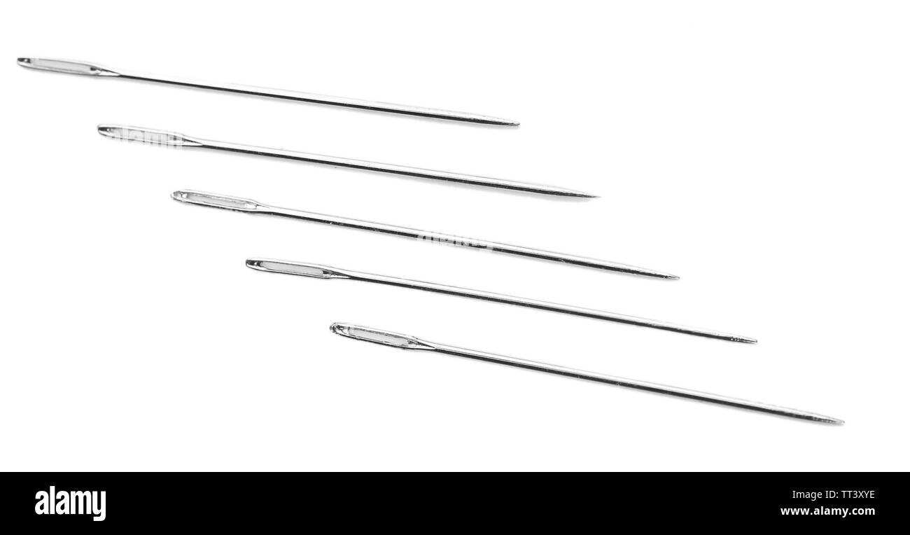 Aiguilles isolated on white Banque D'Images