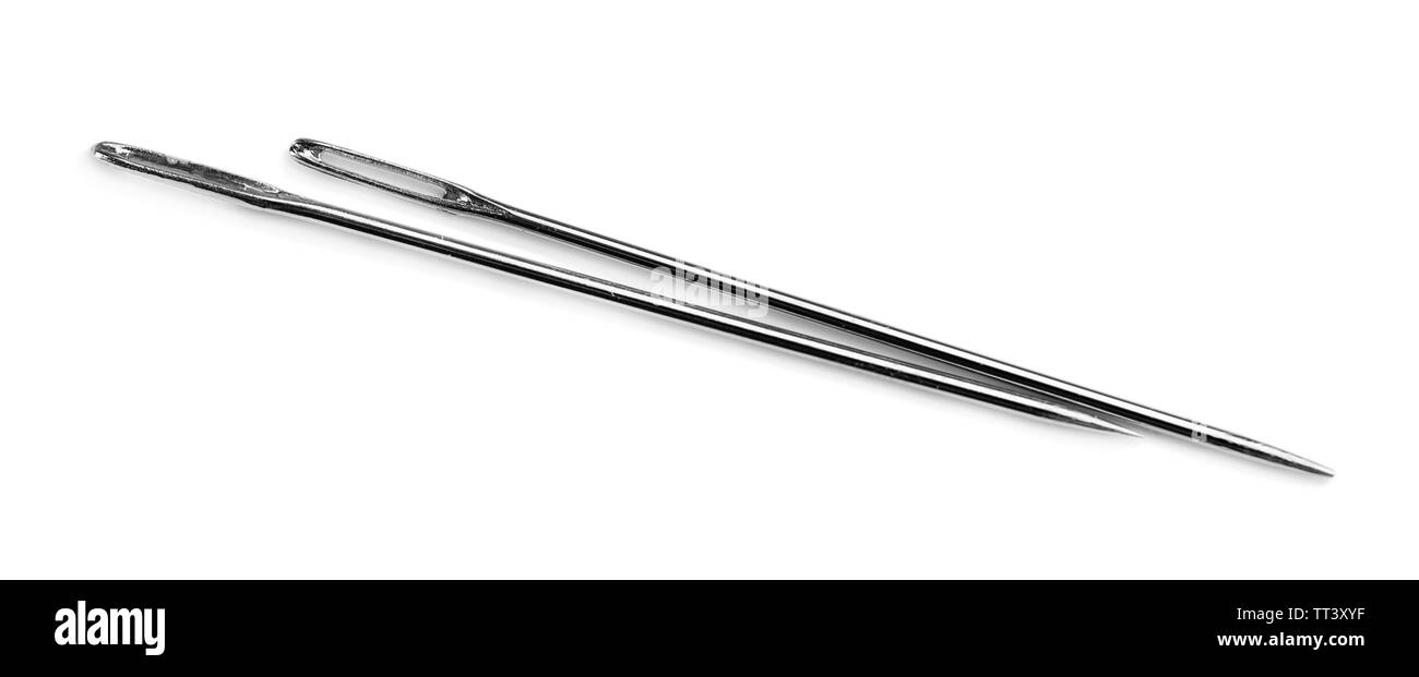 Aiguilles isolated on white Banque D'Images