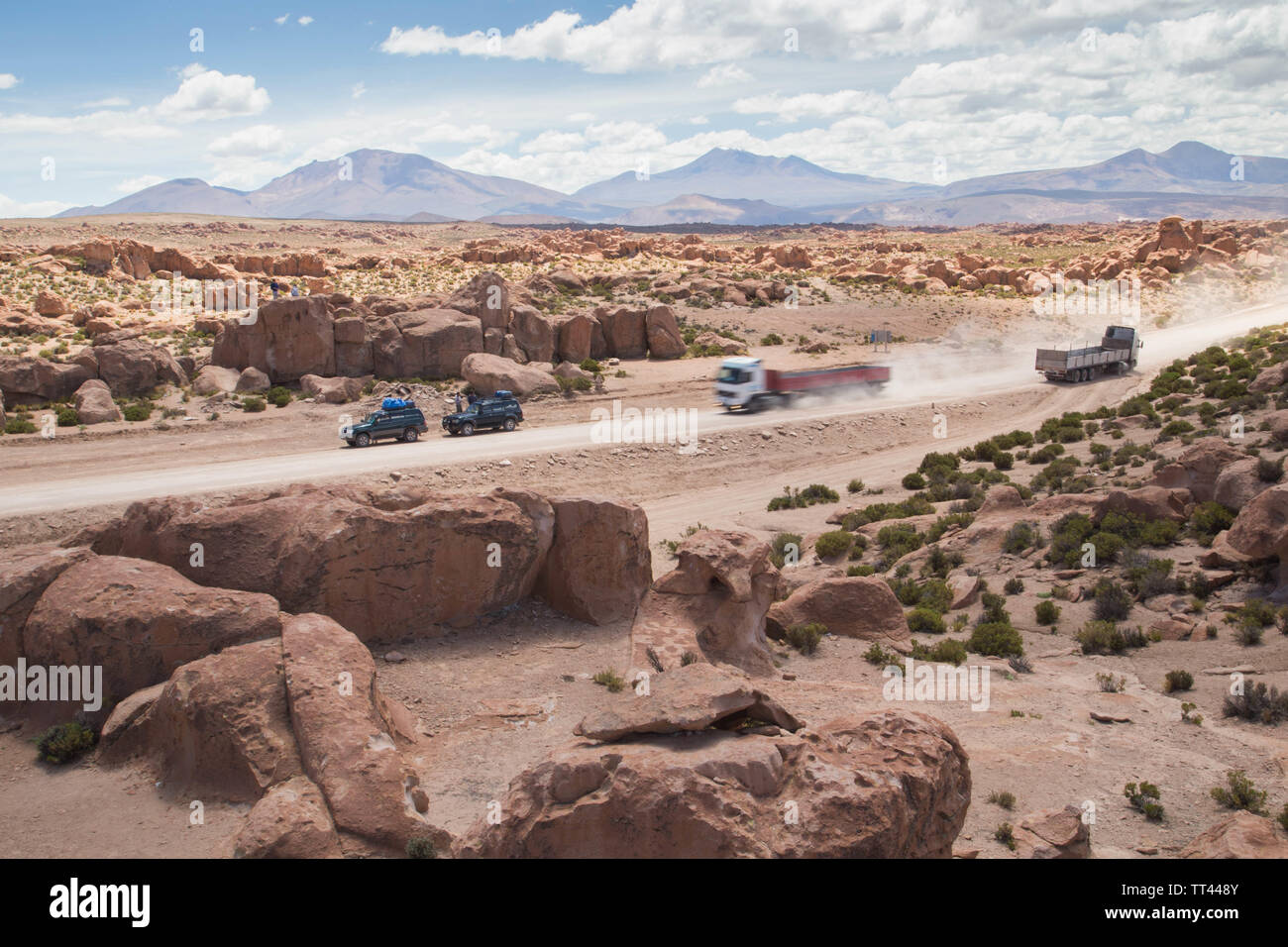 Le Sel à Uyuni en Bolivie Banque D'Images