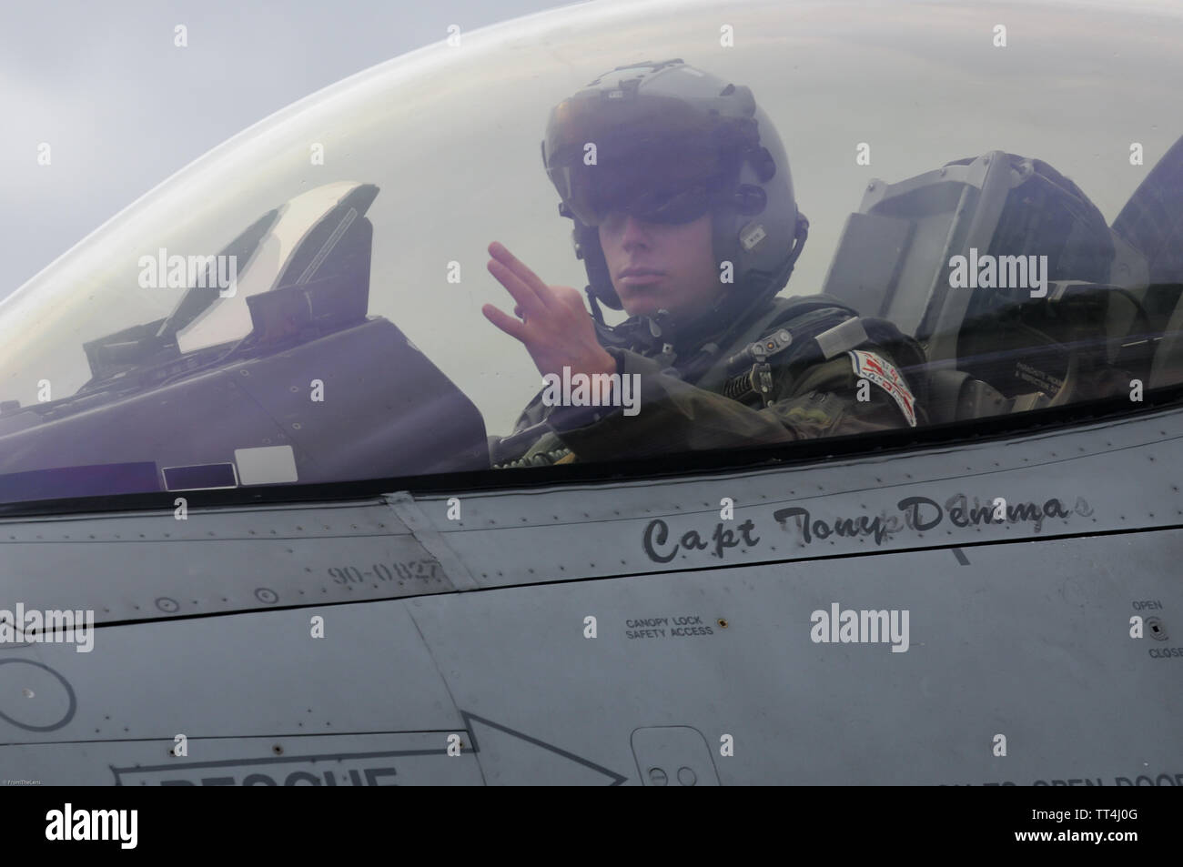 F-16CM Lakenheath Banque D'Images