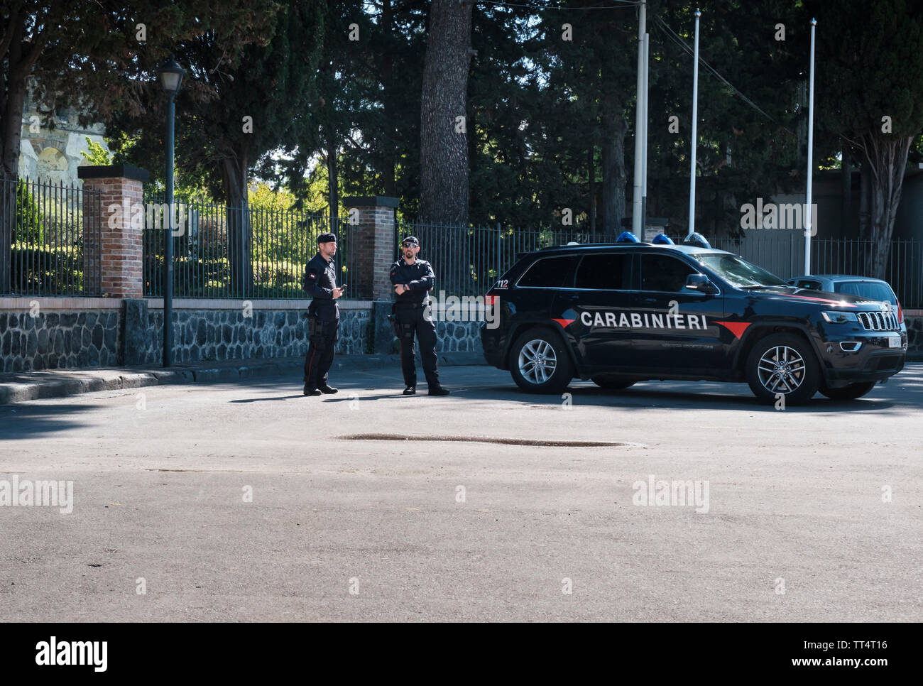Arma dei Carabinieri la police d'État italienne Banque D'Images