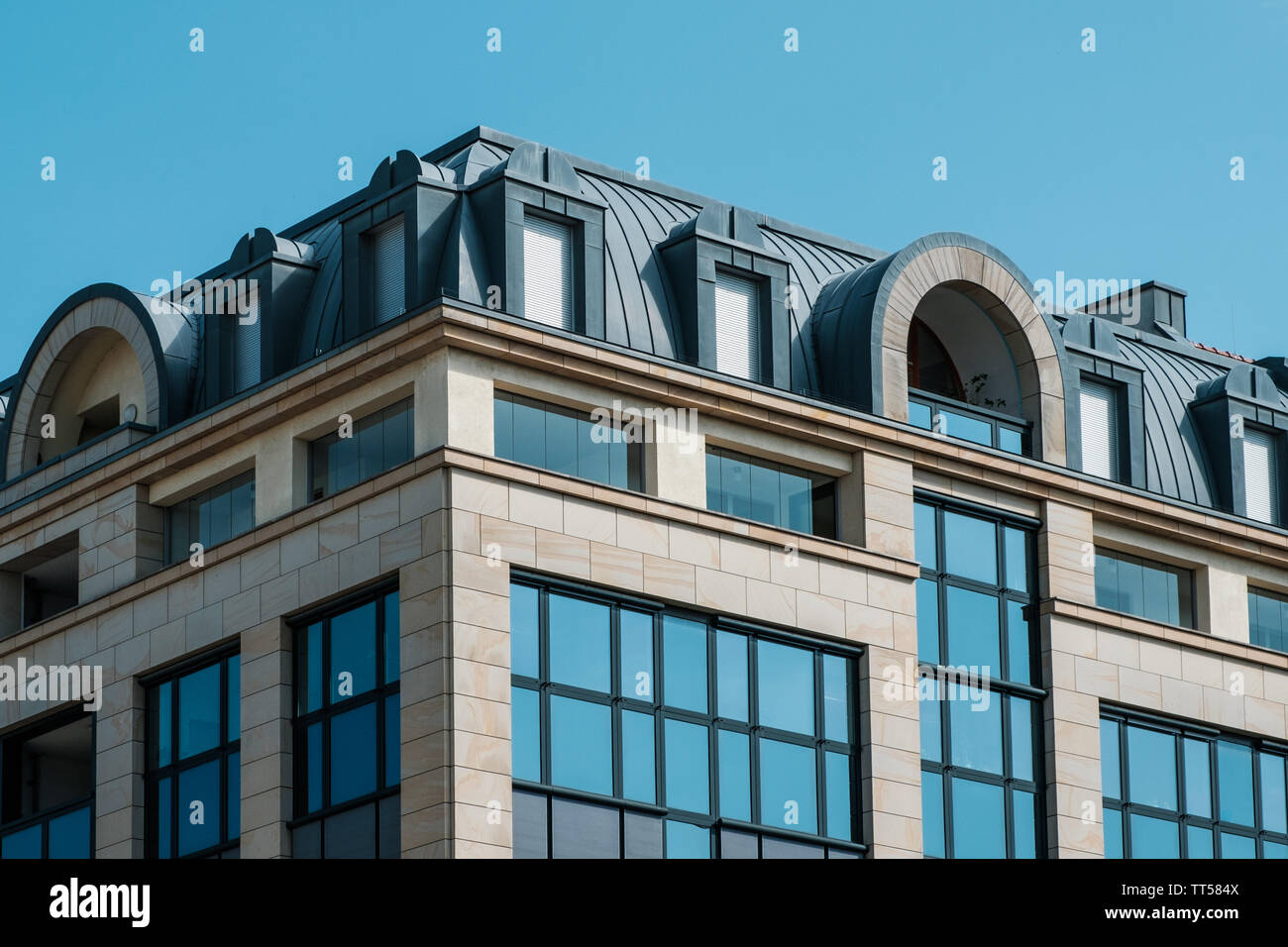 Extérieur du bâtiment - Façade de maison concept immobilier - Banque D'Images