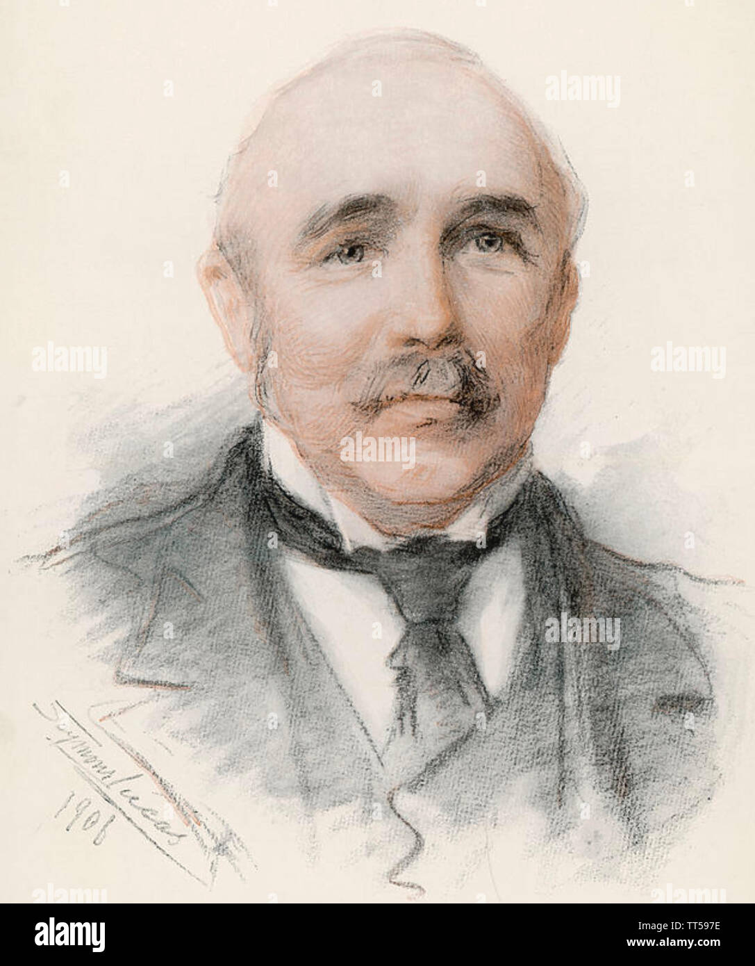 HENRY CAMPBELL BANNERMAN-(1836-1908) Homme d'État britannique et homme politique français Banque D'Images