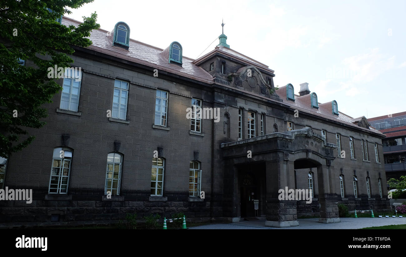 SAPPORO, JAPON - 18 mai 2019 : Musée de la ville de Sapporo, également connu sous le nom historique Ashigaru Shiryokan Sapporo Sapporo, ancienne cour d'appel. Banque D'Images