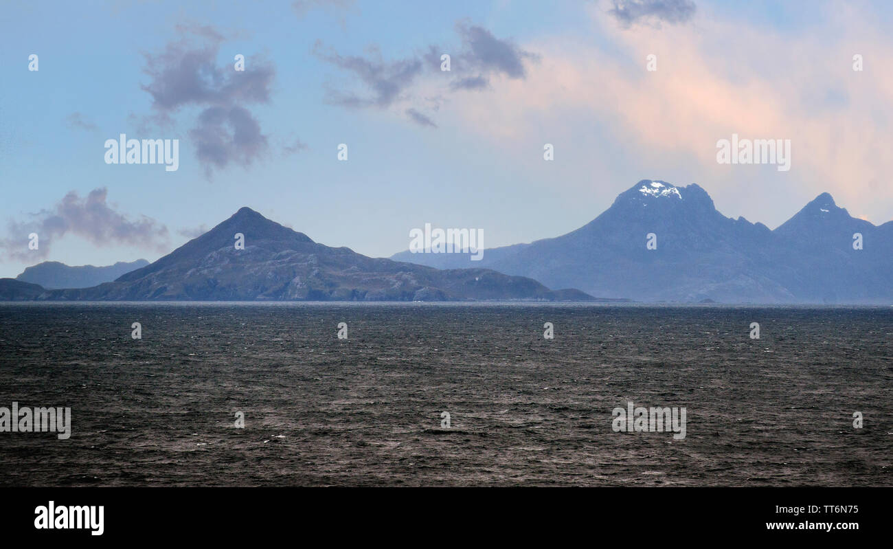 Le cap Horn est rocky point sur Hornos Island, une partie de la Tiera del Fuego archipel de la région sud du Chili, en Amérique du Sud Banque D'Images