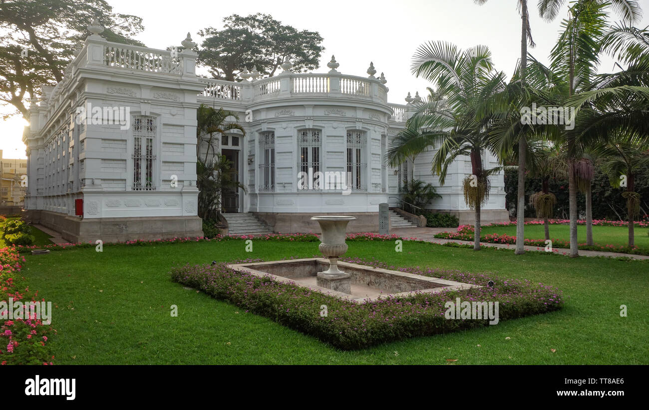 Lima, Pérou - 18 Nov 2018 : Pedro de Osma Museum dans le quartier de Barranco Lima Banque D'Images
