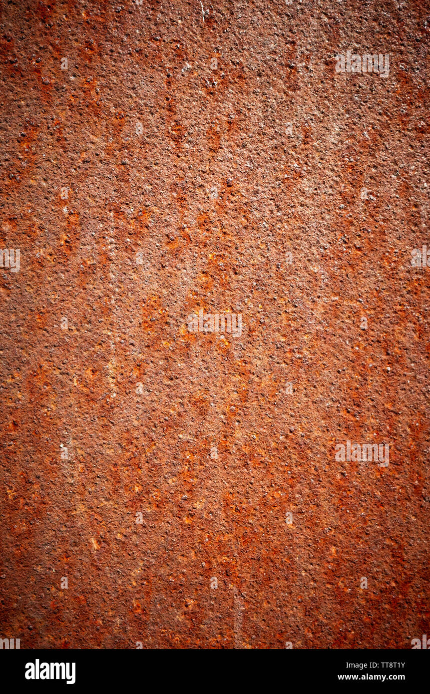 Photo d'un mur rouillé, ou la texture d'arrière-plan Banque D'Images