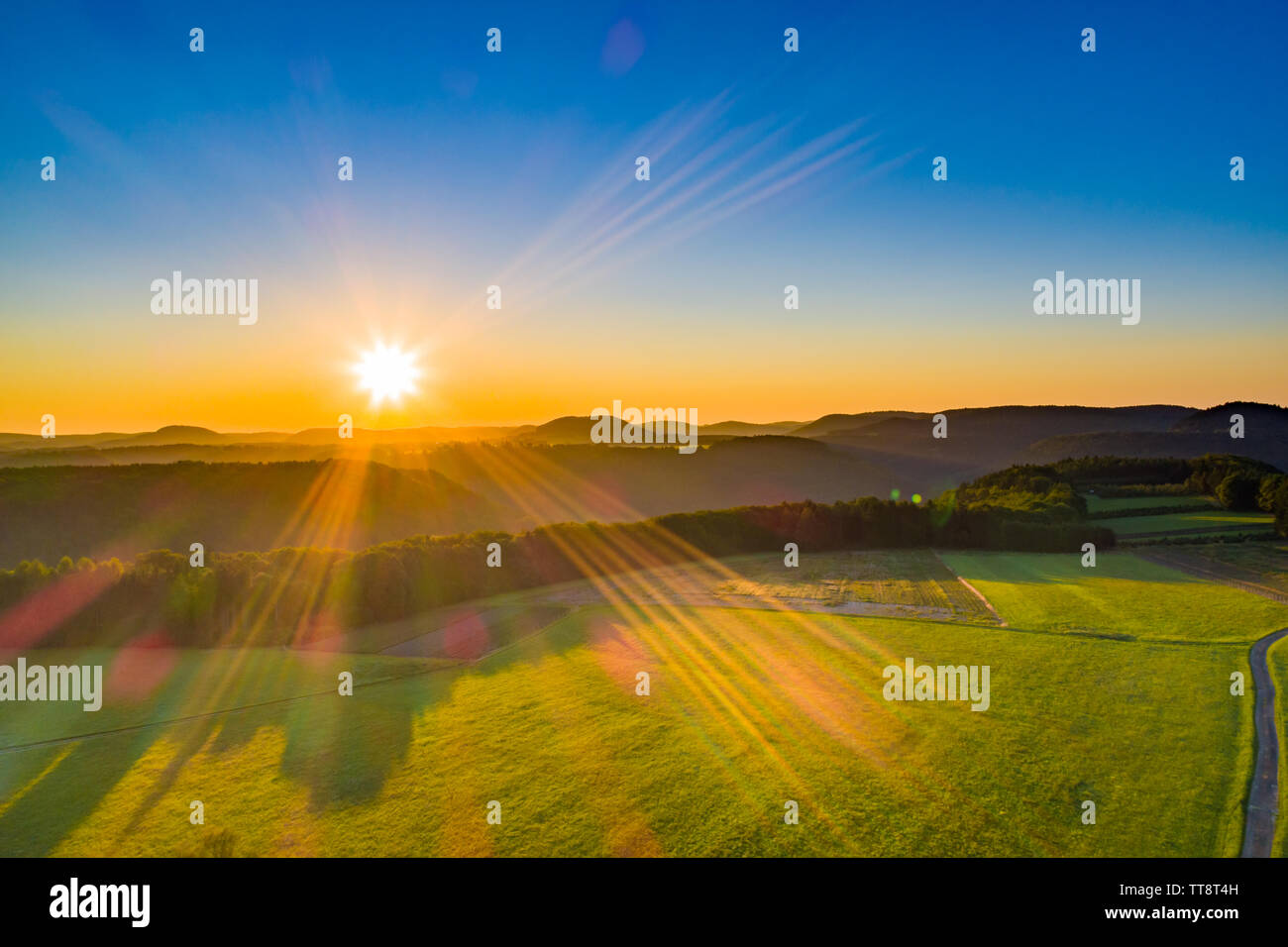 Lever du soleil Banque D'Images