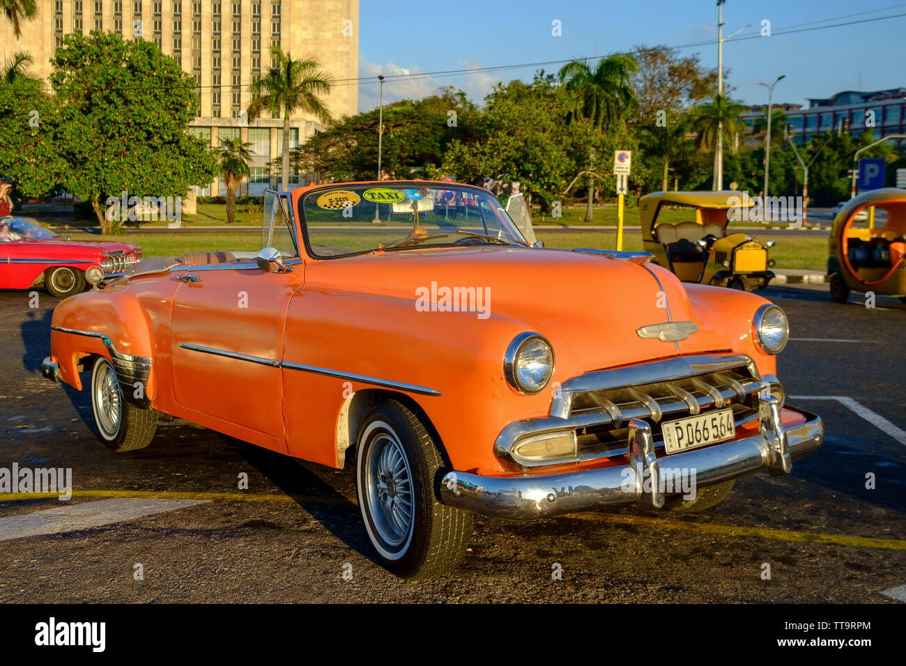 Classic voiture américaine à La Havane, Cuba Banque D'Images