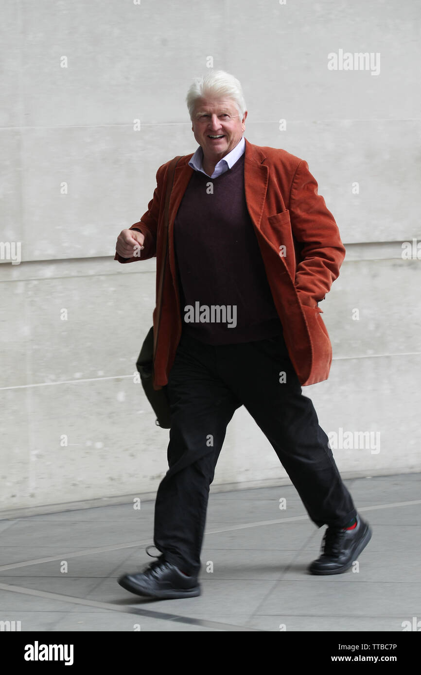 Londres, Royaume-Uni, 16 juin 2019. Stanley Johnson vu dans les studios de la BBC à Londres Banque D'Images