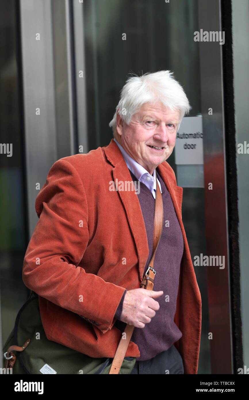 Londres, Royaume-Uni, 16 juin 2019. Stanley Johnson vu dans les studios de la BBC à Londres Banque D'Images