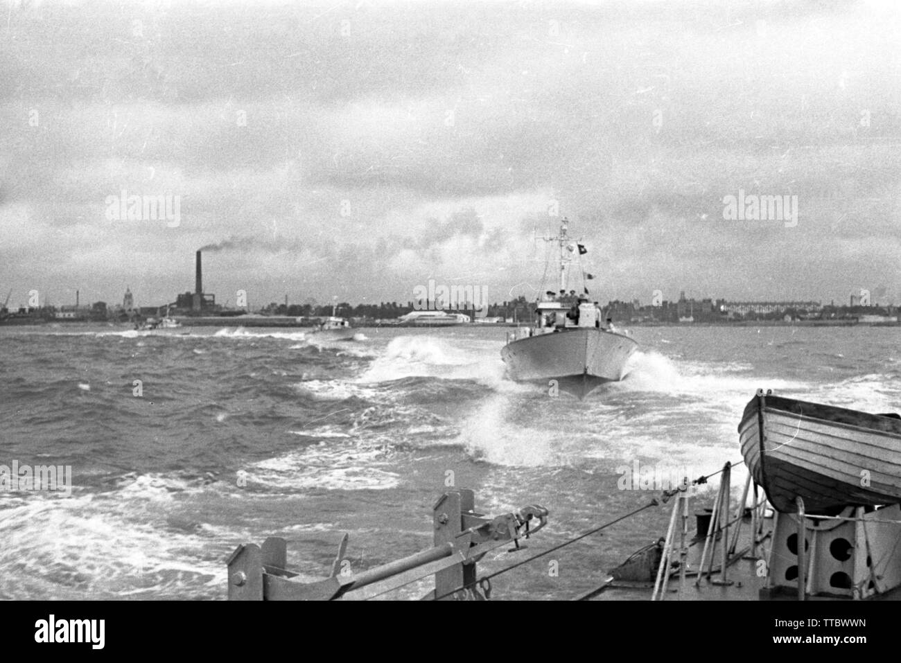 La MARINE ROYALE Schnellboot / bateau de patrouille rapide / Ex-MTB Motor Torpedo Boat - Vosper 73 ft Type II Banque D'Images