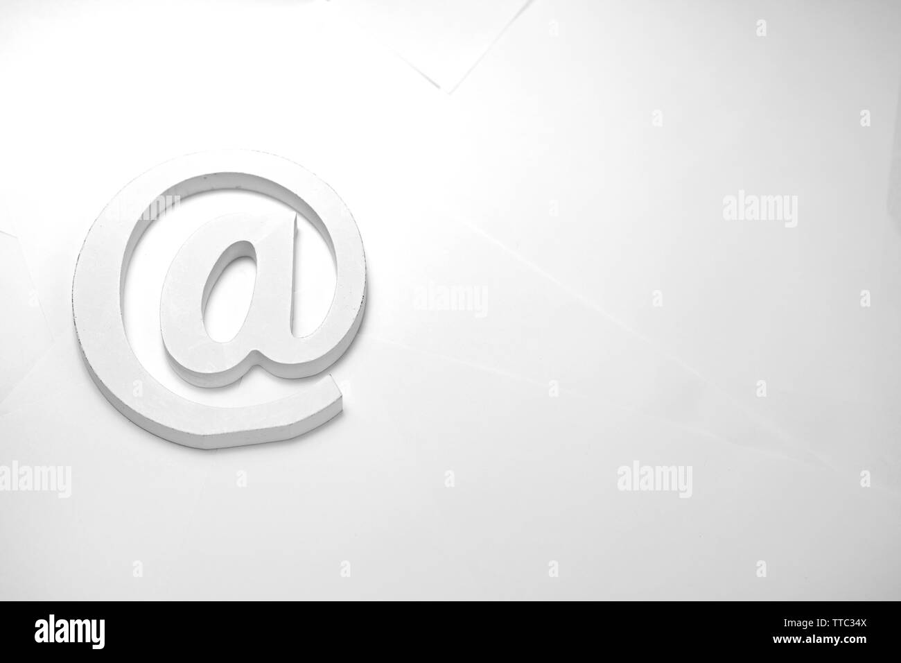 Symbole e-mail le concept des lettres pour l'internet, contactez-nous et votre adresse e-mail Banque D'Images