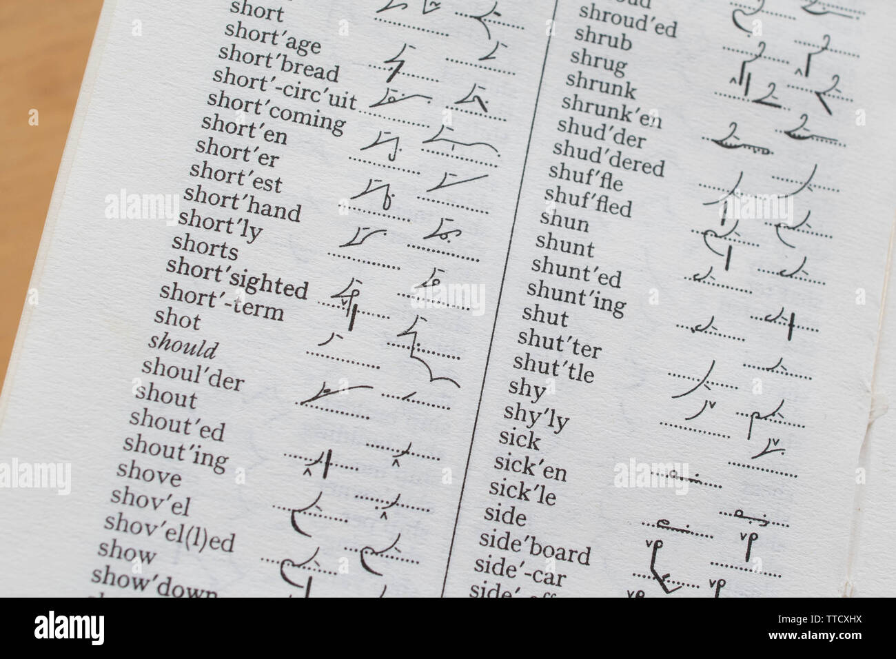 Stenography Banque de photographies et d’images à haute résolution Alamy