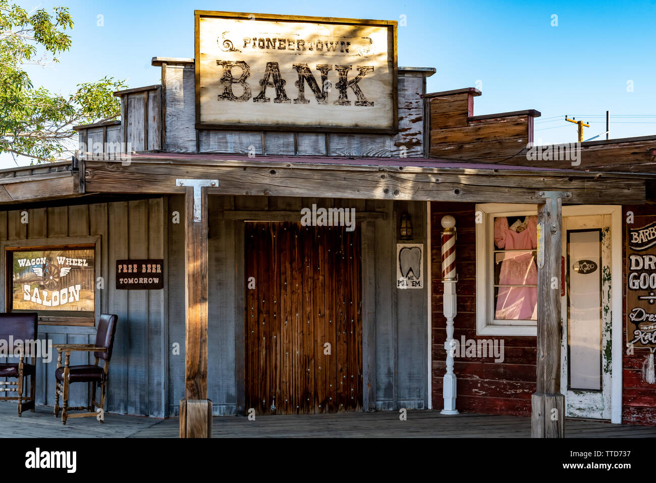 Pioneertown dans le sud de la Californie, USA Banque D'Images