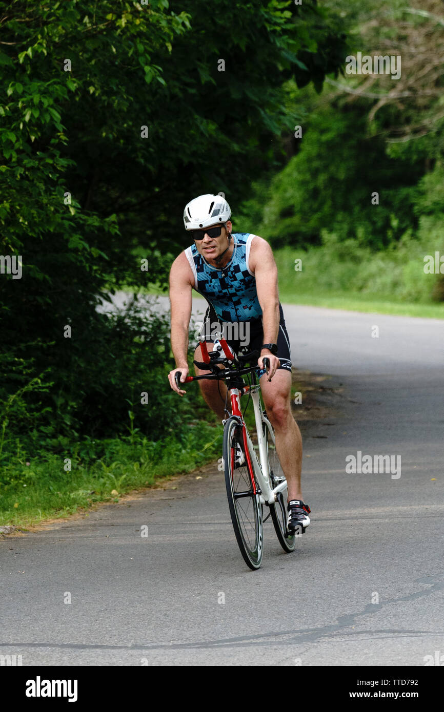 HVTC 2019 Série d'été de Triathlon # 1 Banque D'Images