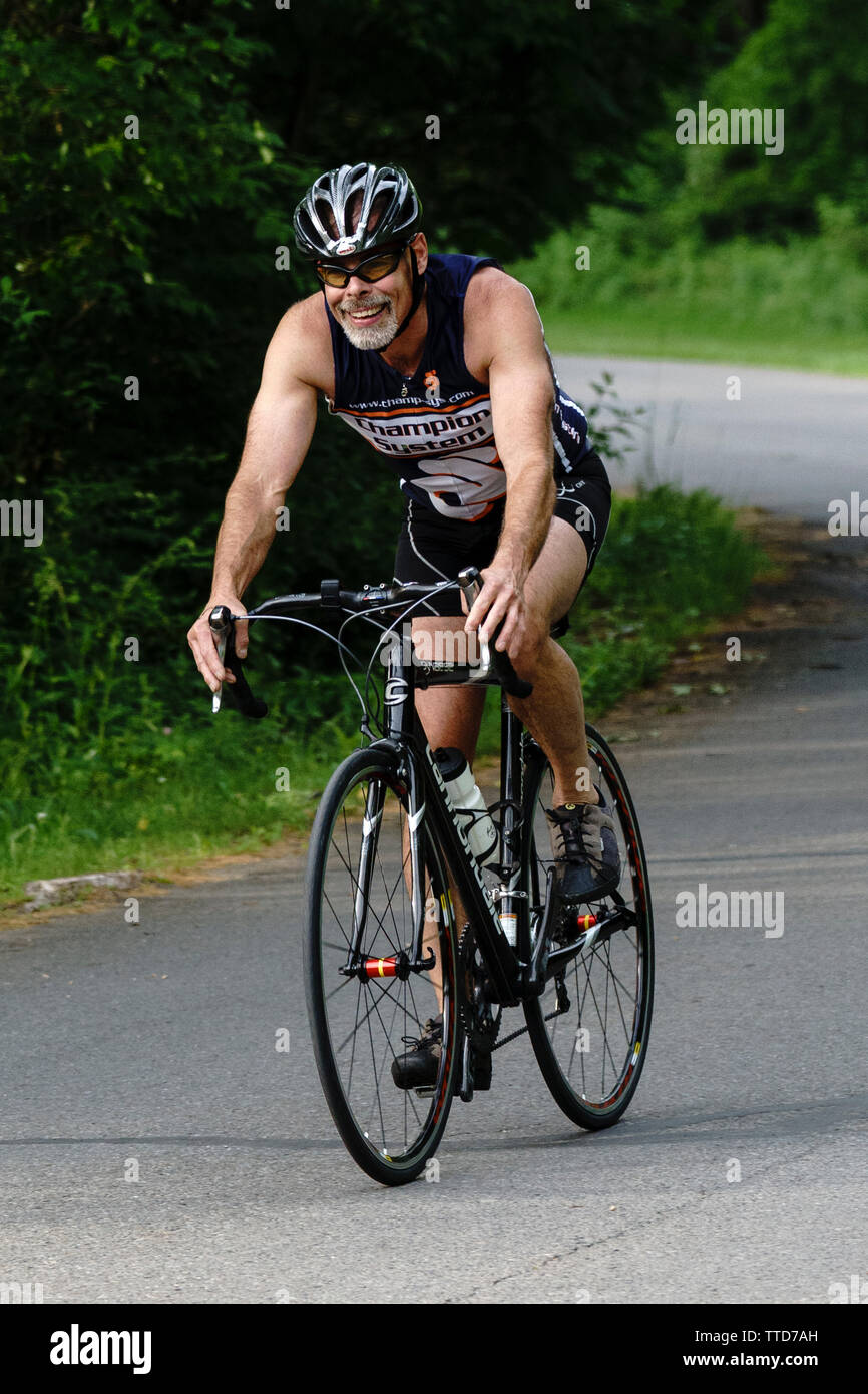 HVTC 2019 Série d'été de Triathlon # 1 Banque D'Images
