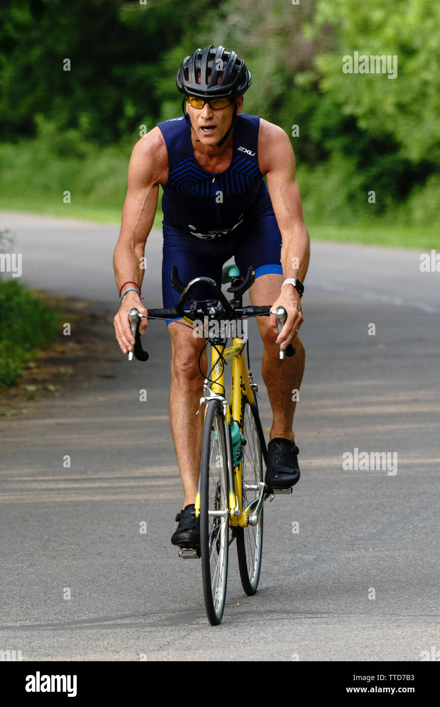 HVTC 2019 Série d'été de Triathlon # 1 Banque D'Images