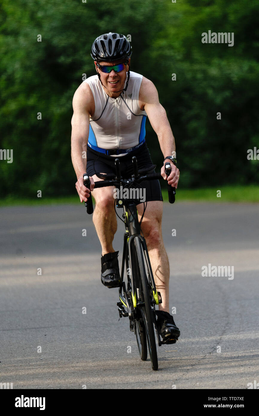 HVTC 2019 Série d'été de Triathlon # 1 Banque D'Images