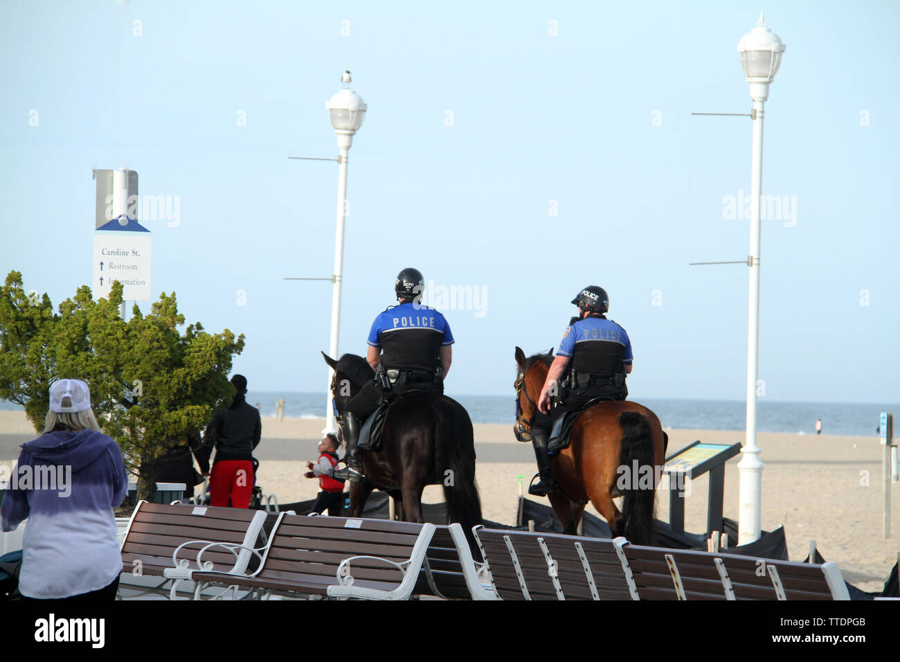 Canada sur la promenade de Ocean City, MD, États-Unis Banque D'Images