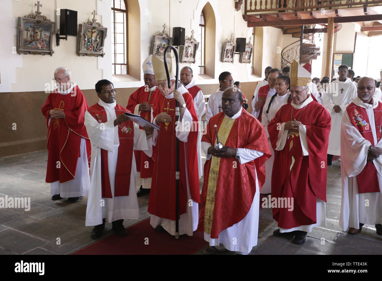 Centenaire de l'église Sacré Cœur de Rivière des Anguilles Banque D'Images