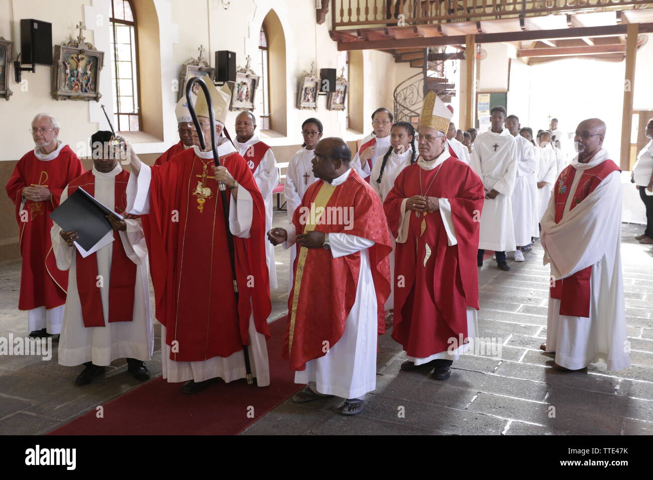 Centenaire de l'église Sacré Cœur de Rivière des Anguilles Banque D'Images