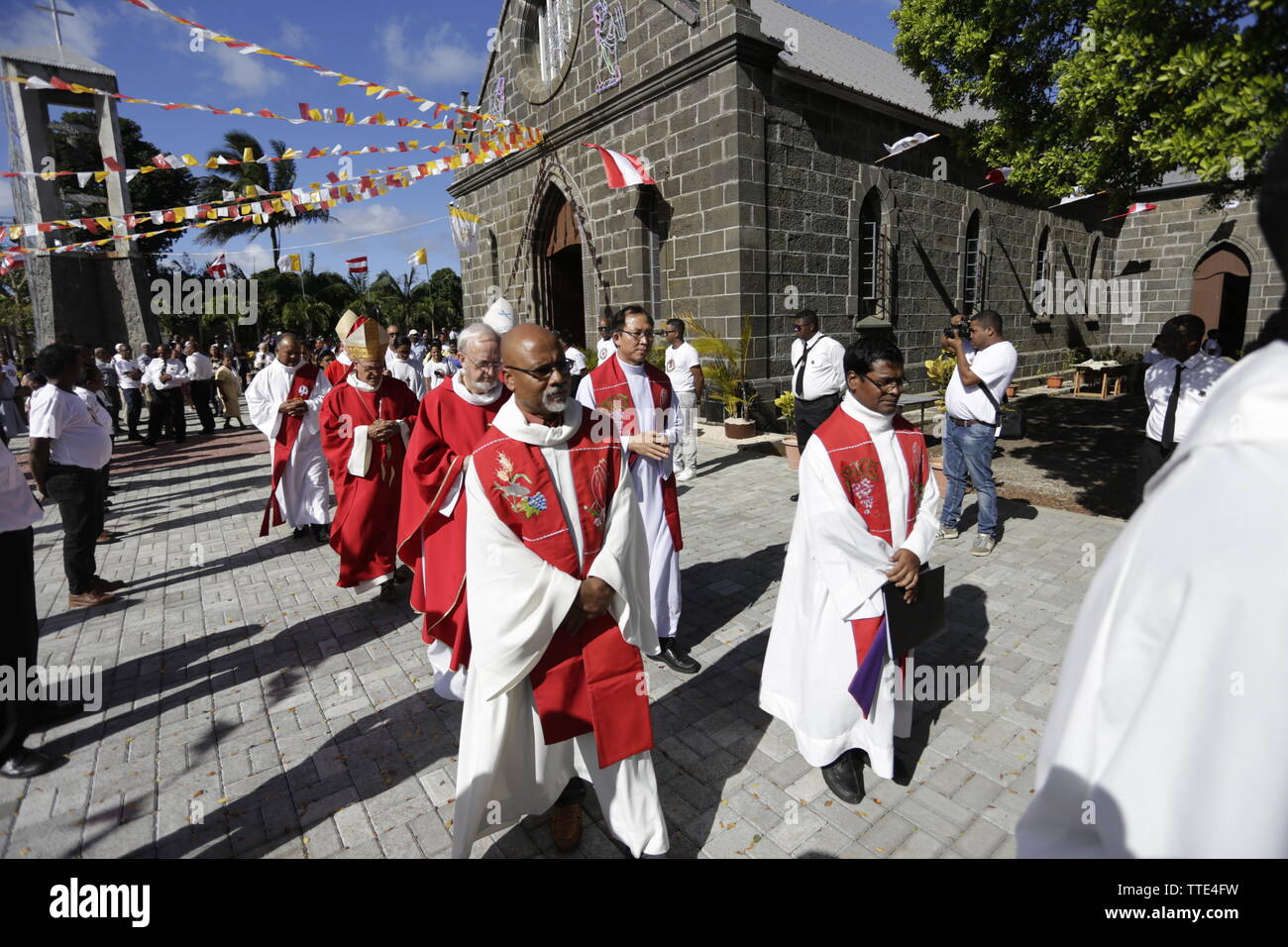 Centenaire de l'église Sacré Cœur de Rivière des Anguilles Banque D'Images