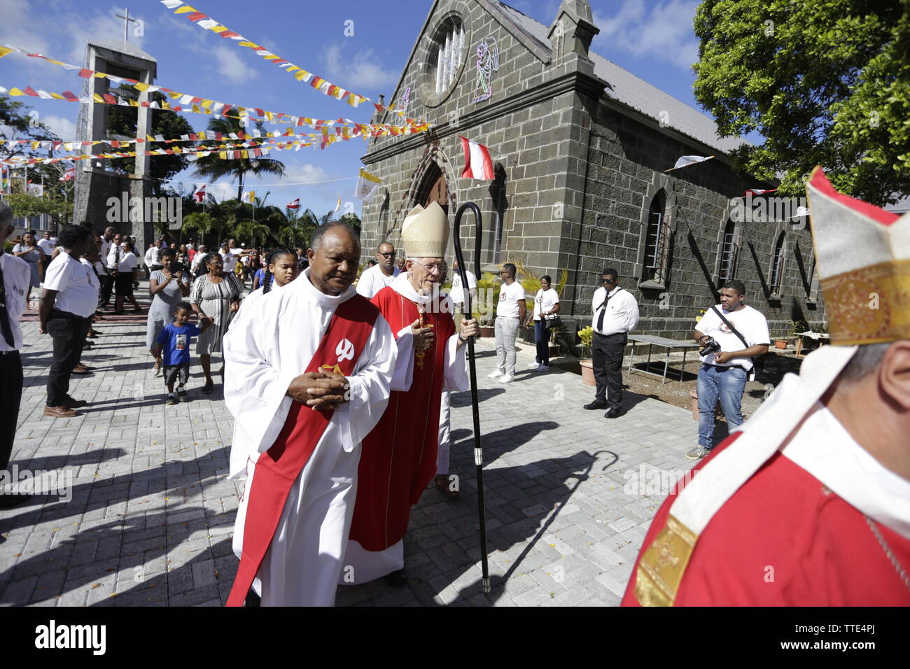 Centenaire de l'église Sacré Cœur de Rivière des Anguilles Banque D'Images