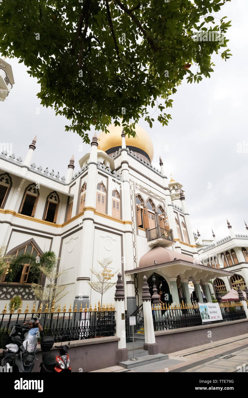 La Mosquée Sultan, Muscat, Rue Singpore Banque D'Images