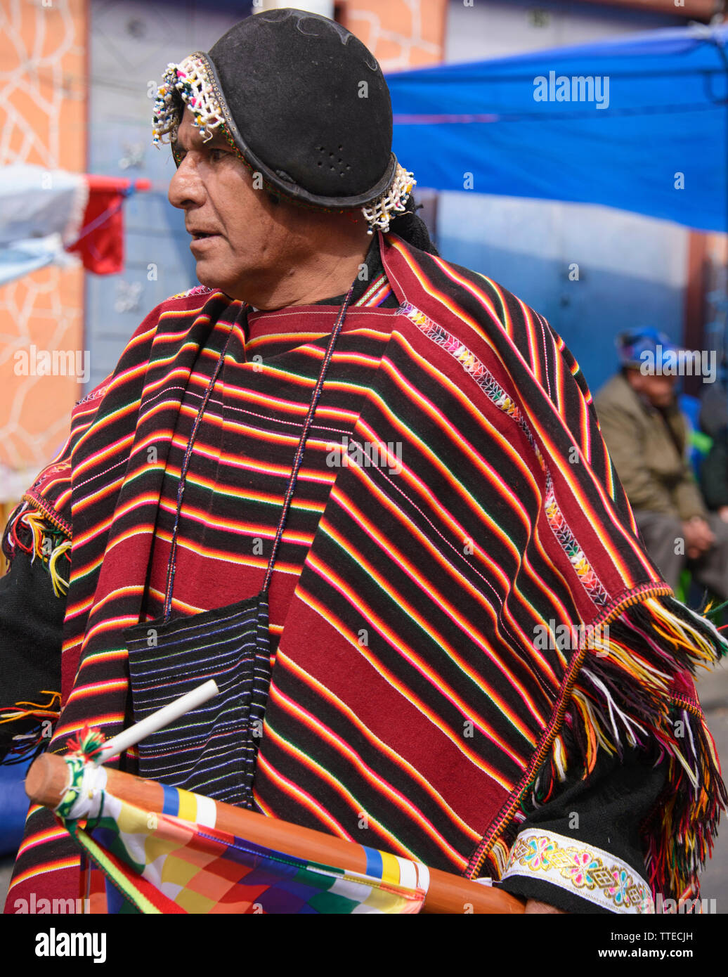 Les danseuse au Festival coloré Gran Poder, La Paz, Bolivie Banque D'Images