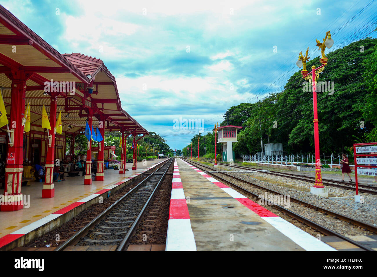 Hua Hin, Thaïlande, 4e, octobre 2016. La gare de Hua Hin, c'est une gare située dans le sous-district de Hua Hin, Prachuap Khiri Khan Province. Banque D'Images