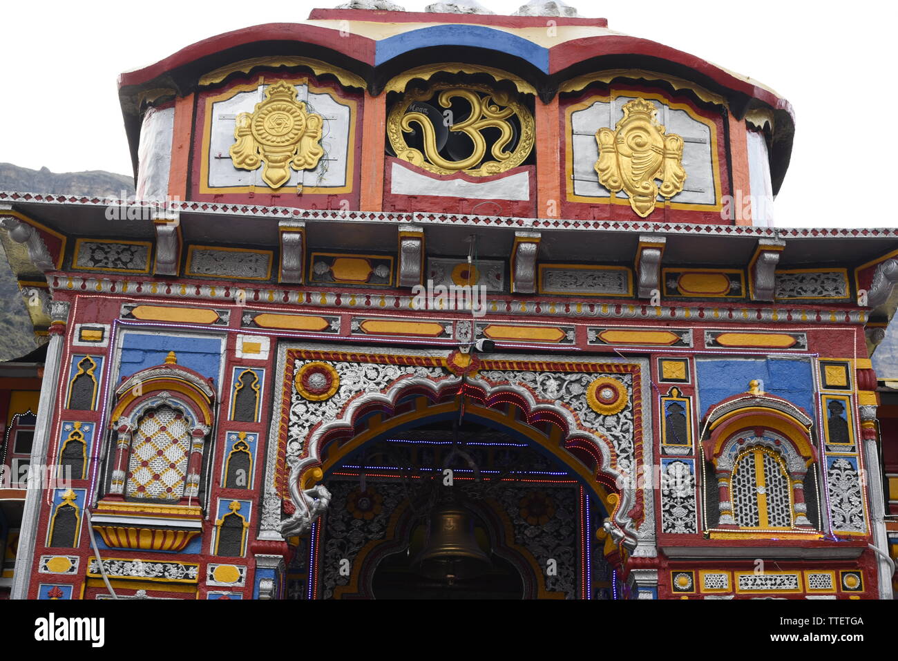 Lieu Saint Seigneur Vishnu Temple Badrinath Badrinath, 2019 Ville, District Chamoli, Uttrakhand, Inde, Asie Banque D'Images