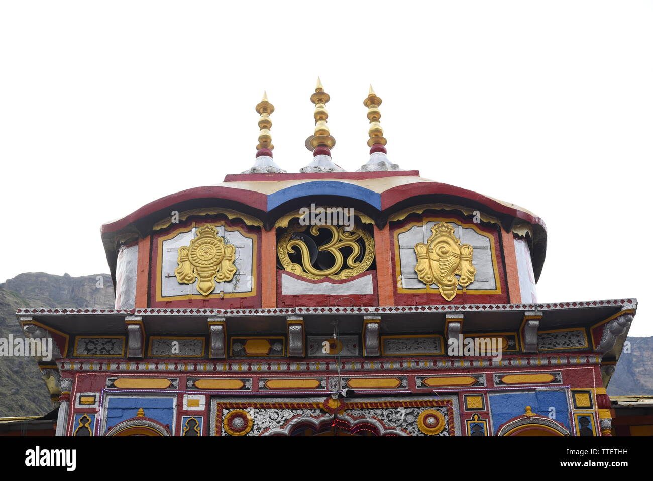 Lieu Saint Seigneur Vishnu Temple Badrinath Badrinath, 2019 Ville, District Chamoli, Uttrakhand, Inde, Asie Banque D'Images