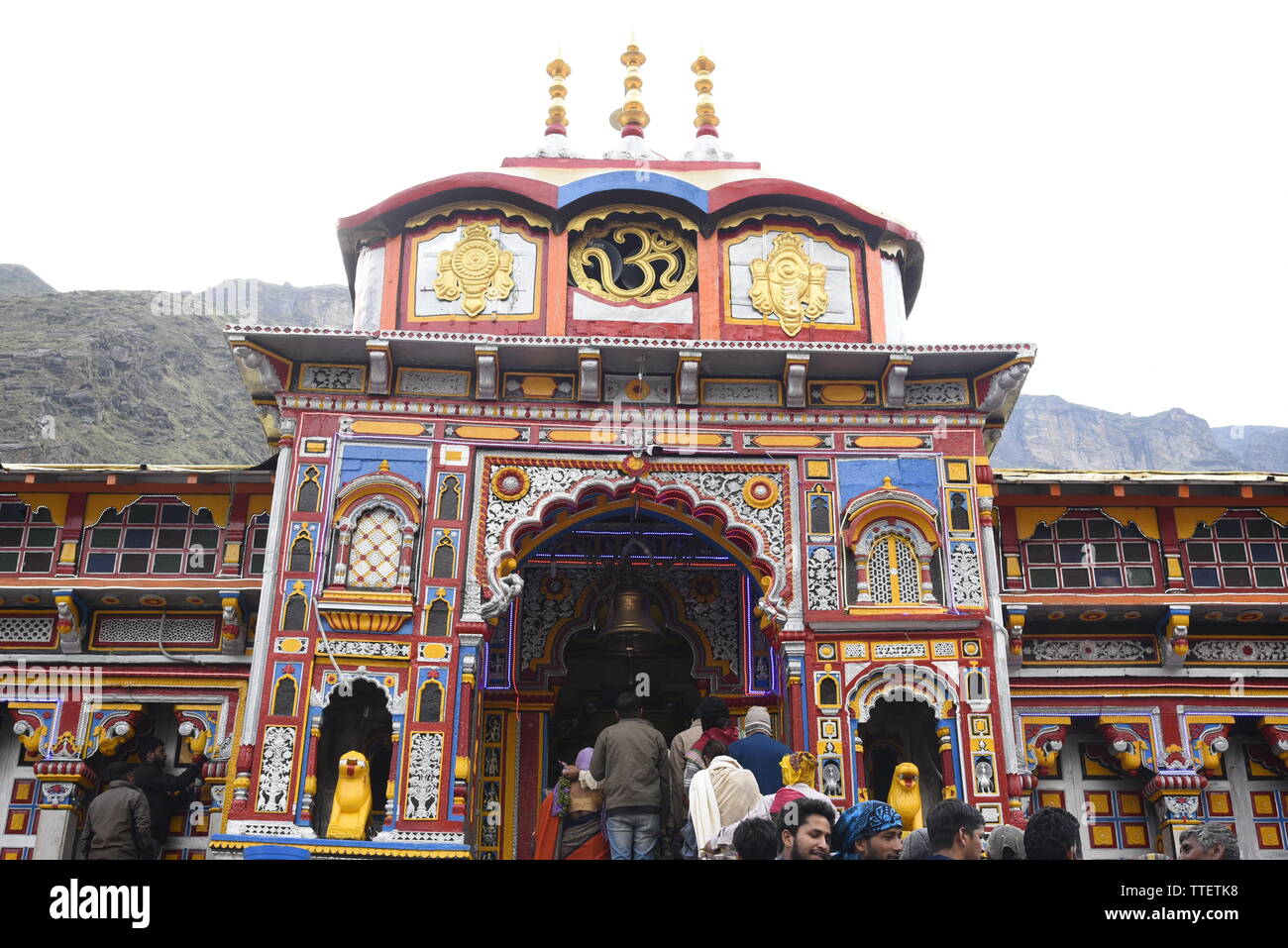 Lieu Saint Seigneur Vishnu Temple Badrinath Badrinath, 2019 Ville, District Chamoli, Uttrakhand, Inde, Asie Banque D'Images