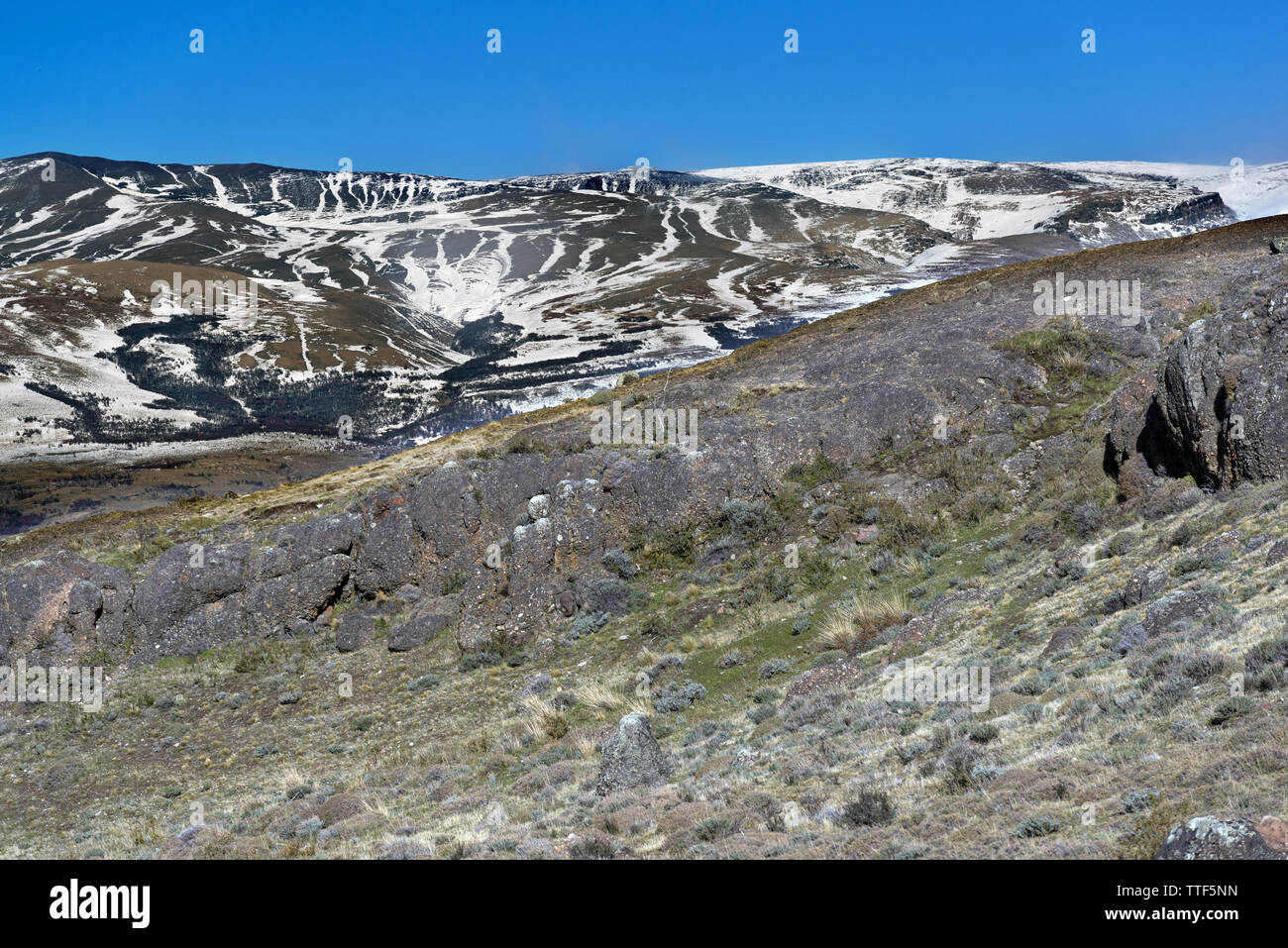Paysage de montagne,NP Torres del Paine, Chili Banque D'Images