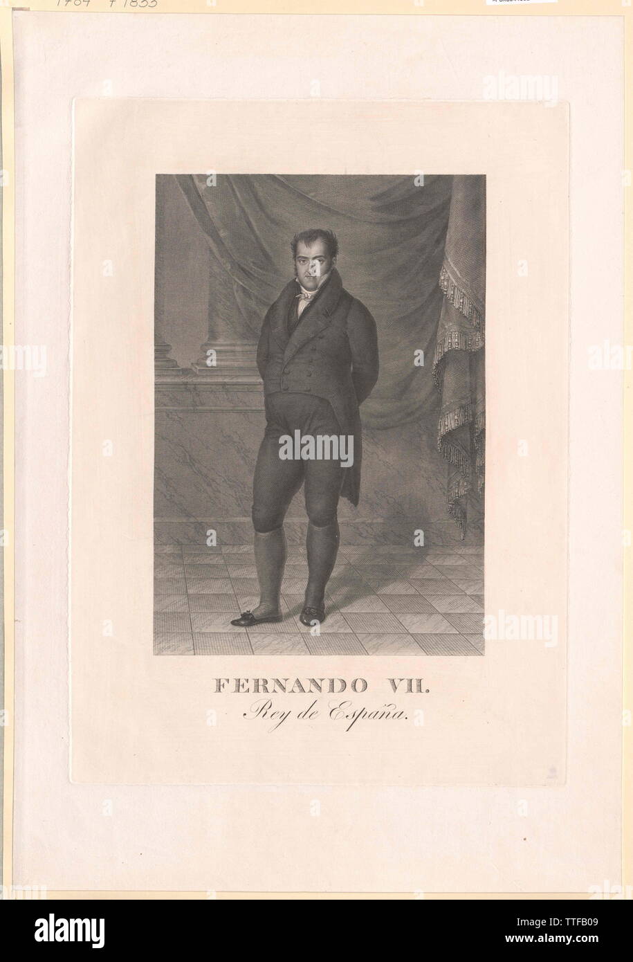 Ferdinand VII, roi d'Espagne, Additional-Rights Clearance-Info-Not-Available- Banque D'Images Ferdinand VII, roi d'Espagne, Additional-Rights Clearance-Info-Not-Available- Banque D'Images