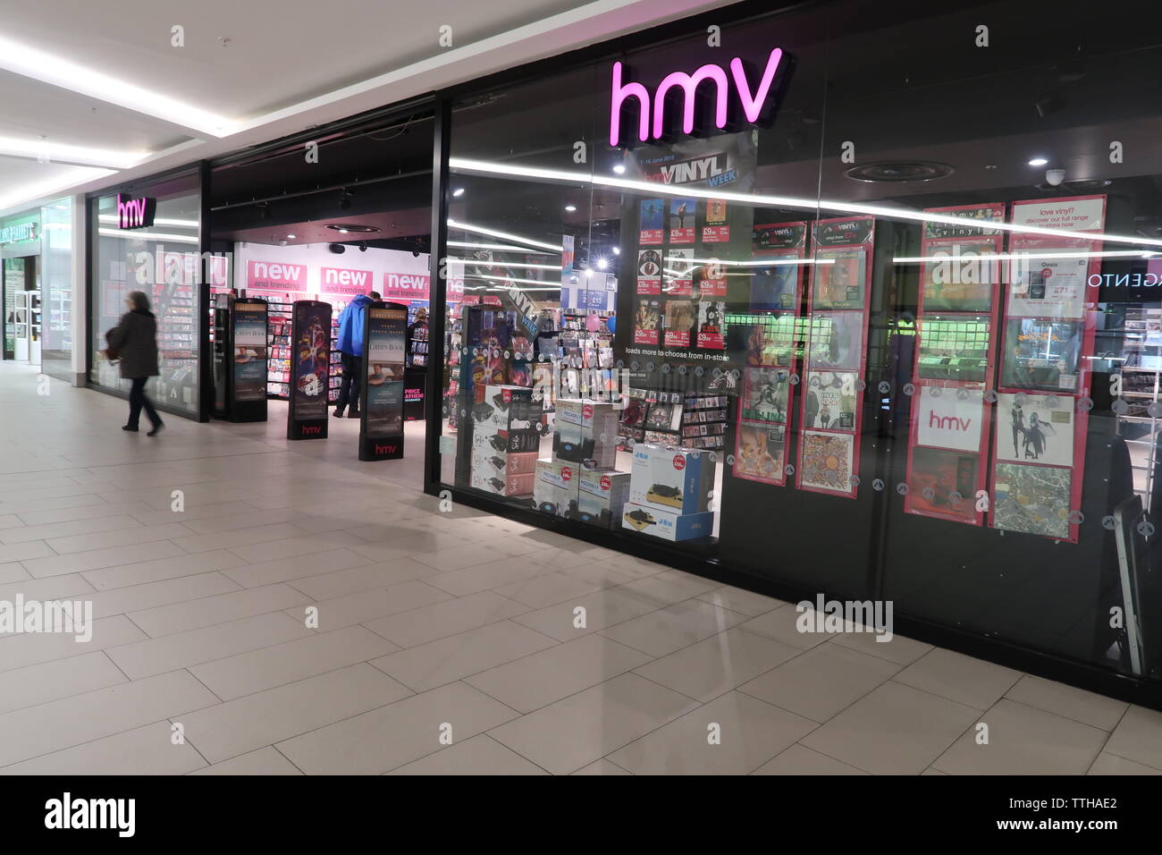 Hmv Store Victoria Centre Nottingham.. Banque D'Images